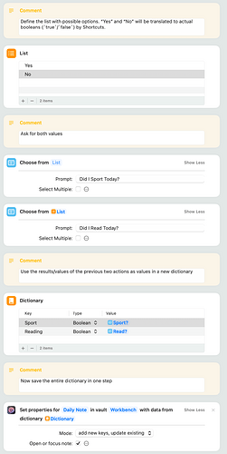 End of Day Daily Note