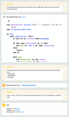 How-to: Get selected message from Mail.app